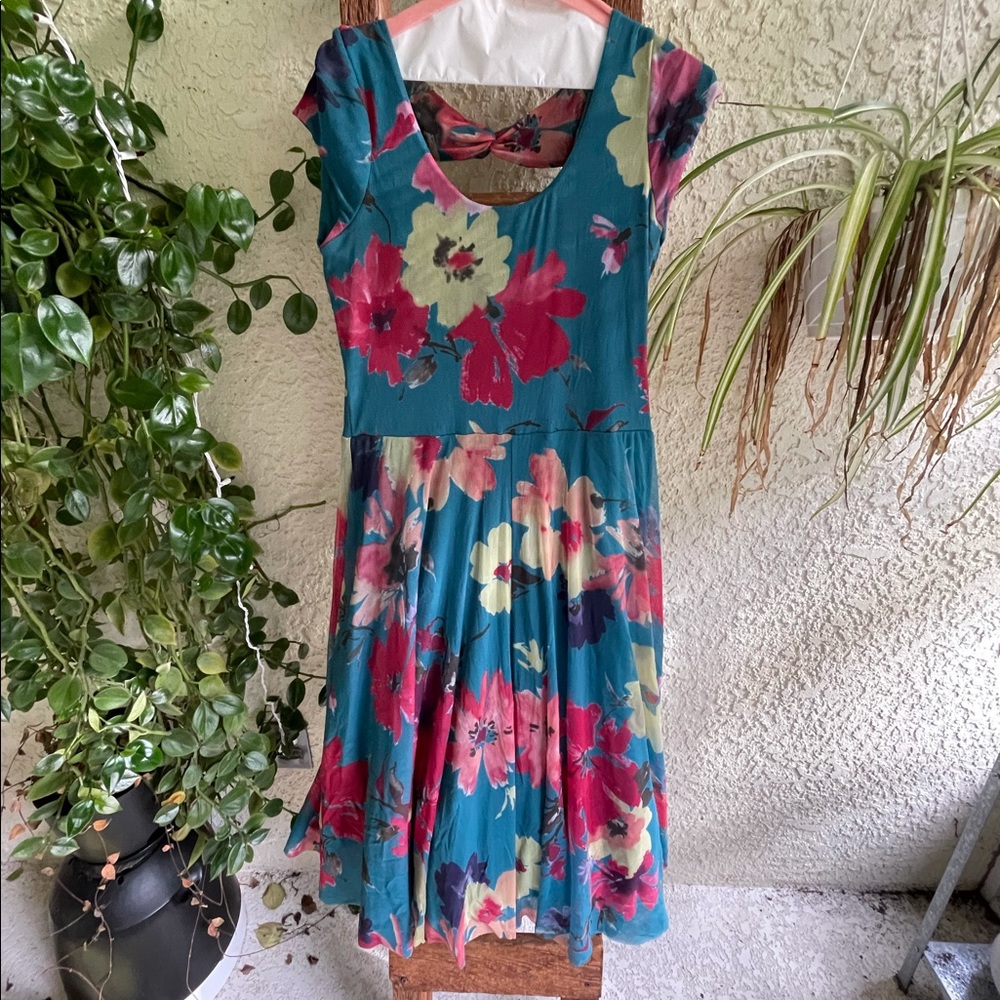 Anthropology Open back dress